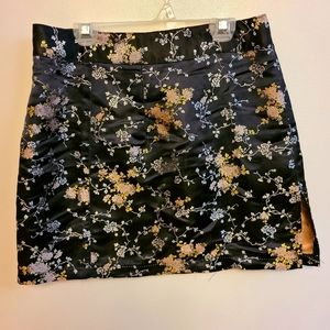 Lioness Black Lola Miniskirt Leg Slit Size S